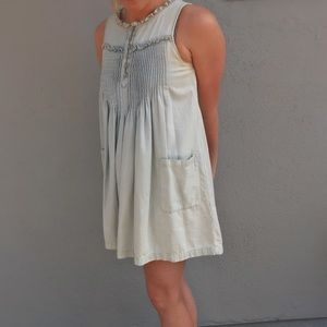 Baby blue jean dress